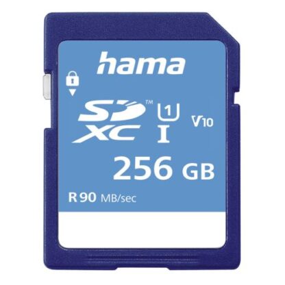 0510202467013476f0e35 Hama 256GB SDXC Card, UHS-I Class 10, 90MB/s - Black Antler