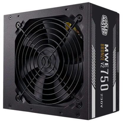 081020246705550b170bb Cooler Master 750W MWE Bronze V2 230V ATX 2.52 PSU, Fully Wired, HDB Bearing Fan, 80+ Bronze - Black Antler