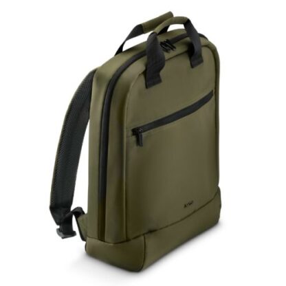 08102024670578f4b0f53 Hama Ultra Lightweight Laptop Backpack, Up to 14.1", Padded Compartment, Front Pocket, Trolley Strap, Water-Repellent, Eco-Friendly, Olive Green - Black Antler