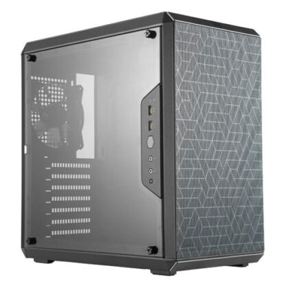 14102024670d540d68a03 Cooler Master MasterBox Q500L Gaming Case w/ Acrylic Window, ATX, Modular Design, 12cm Fan, Movable I/O Panel, Black - Black Antler