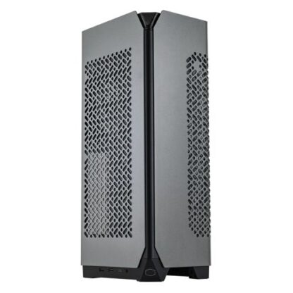 14102024670d5444401b3 Cooler Master NCORE 100 MAX Gaming Case, Mini ITX, Extendable Width, 120mm AIO Cooler & 850W PSU Included, 4-Slot GPU Support, USB-C, Dark Grey - Black Antler