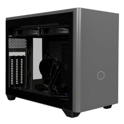 14102024670d54457a991 Cooler Master NR200P MAX Case w/ Glass or Mesh Side, Mini ITX, 280mm AIO Cooler, 850W PSU & 2x PWM Fans Included, 3-Slot GPU Support, Black/Grey - Black Antler