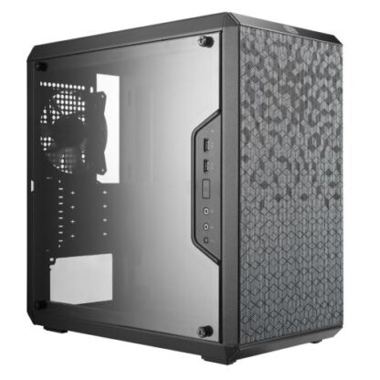 14102024670d54467f3b6 Cooler Master Q300L Gaming Case w/ Acrylic Window, Micro ATX, Open Design, 12cm Fan, Vertical/Horizonal Orientation, Black - Black Antler