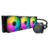 Cooler Master MasterLiquid 360L Core ARGB 360mm Liquid CPU Cooler, 3x ARGB PWM Fans, RGB Pump Head, Black