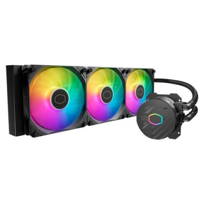 14102024670d5841ca5ea Cooler Master MasterLiquid 360L Core ARGB 360mm Liquid CPU Cooler, 3x ARGB PWM Fans, RGB Pump Head, Black - Black Antler