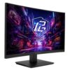 Asrock 27" QHD Curved Gaming Monitor (PG27QRT1B), 2560 x 1440, 1ms, 2 HDMI, DP, 180Hz, 95% DCI-P3, FreeSync, VESA