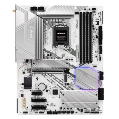 24102024671a84386432d Asrock Z890 PRO RS WIFI WHITE, Intel Z890, 1851, ATX, 4 DDR5, HDMI, DP, 2 TB4, Wi-Fi 6E, 2.5G LAN, RGB, 4x M.2 - Black Antler