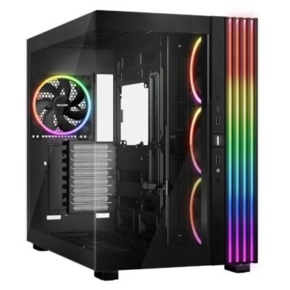 28102024671f824a72ed0 Be Quiet! Light Base 900 FX ARGB Gaming Case w/ Glass Front & Side, E-ATX, Invertible, 4x ARGB Fans, 3M ARGB Strip & Controller, USB-C, Asus BTF Compatible, Black - Black Antler