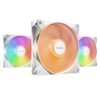 Be Quiet! (BL125) Light Wings LX 12cm PWM High-Speed ARGB Case Fans (3 Pack), Rifle Bearing, Impeller w/ 16 LEDs, Daisy-Chain, Up to 2100 RPM, White