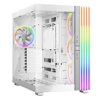 28102024671fb37eb2724 Be Quiet! Light Base 900 FX ARGB Gaming Case w/ Glass Front & Side, E-ATX, Invertible, 4x ARGB Fans, 3M ARGB Strip & Controller, USB-C, Asus BTF Compatible, White - Black Antler