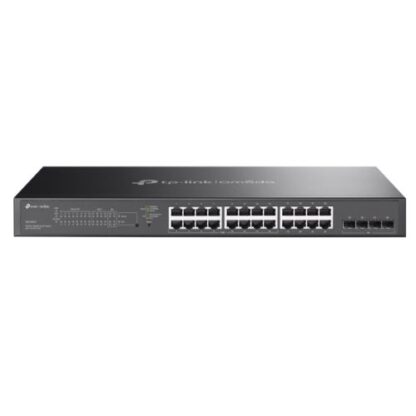 3010202467229ccf2aeb9 TP-LINK (SG2428LP) Omada 28-Port Gigabit Smart Switch with 16-Port PoE+, 4 GB SFP Slots, Rackmountable - Black Antler