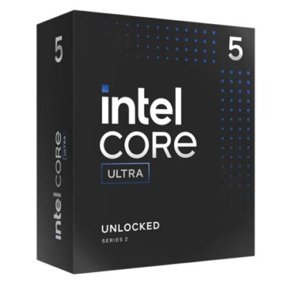 311020246723940e70117 Intel Core Ultra 5 245K CPU, 1851, 5.2GHz Turbo, 14-Core, 125W (159W Turbo), 24MB Cache, Overclockable, Arrow Lake, NO HEATSINK/FAN - Black Antler