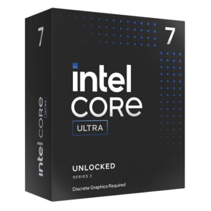 311020246723941158c58 Intel Core Ultra 7 265KF CPU, 1851, 5.5GHz Turbo, 20-Core, 125W (250W Turbo), 30MB Cache, Overclockable, Arrow Lake, No Graphics, NO HEATSINK/FAN - Black Antler