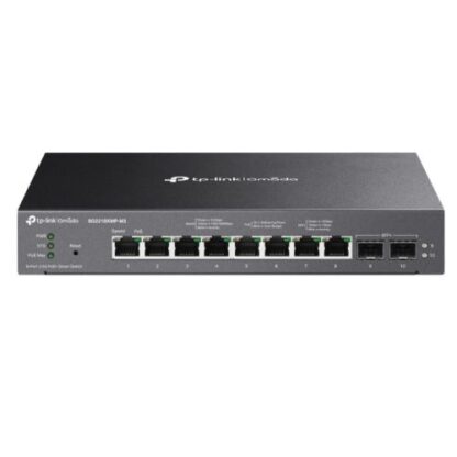 31102024672398bfd0d42 TP-LINK (SG2210XMP-M2) Omada 8-Port 2.5GBASE-T and 2-Port 10GE SFP+ Smart Switch with 8-Port PoE+ - Black Antler