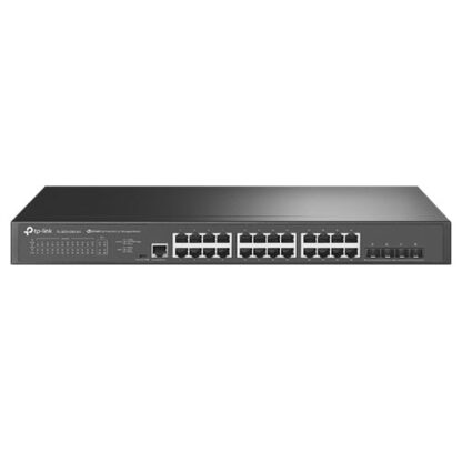 2511202467447cafd5d1a TP-LINK (TL-SG3428X-M2) JetStream 24-Port 2.5GBASE-T L2+ Managed Switch with 4 10GE SFP+ Slots, Rackmountable - Black Antler