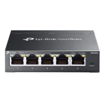 03122024674f30f93848f TP-LINK (ES205G) Omada 5-Port Gigabit Easy Managed Switch, 5x GB Ports, Metal Casing - Black Antler