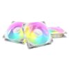 Asus TUF Gaming TR120 ARGB Reverse Blade 12cm PWM Case Fans (3 Pack), Hydraulic Bearing, 28mm Frame, Double-layer LED Matrix Design, 2000 RPM, White
