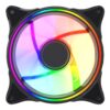Vida Infinity01 Reverse Blade 12cm ARGB Dual Ring PWM Case Fan, Hydraulic Bearing, Infinity Mirror Effect, 500-1500 RPM, Black
