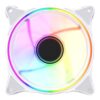 Vida Infinity01 Reverse Blade 12cm ARGB Dual Ring PWM Case Fan, Hydraulic Bearing, Infinity Mirror Effect, 500-1500 RPM, White