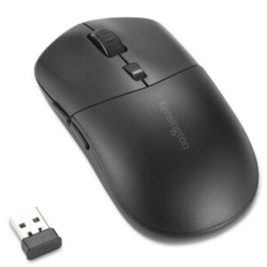 Kensington MY430 EQ Rechargeable Wireless/Bluetooth Mouse, Connect to 3 Devices, 2400 DPI, 6 Buttons, 4 Months Battery, Black