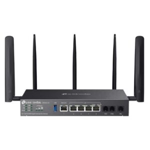 TP-LINK (DR3650v-4G) Omada 4G+ Cat6 AX3000 Wi-Fi 6 Gigabit Desktop DSL Gateway, 4G+ Cat6 up to 300Mbps, VDSL2 35b, USB, VoIP Support, Centralized Management, Mesh Tech