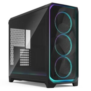 Fractal Design Meshify 3 XL Ambience Pro RGB (Black TG Light) w/ Light Tint Window, E-ATX, Mesh Front, 3x RGB Fans, Adjust Pro Hub, USB-C 20Gbps