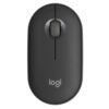 Logitech Pebble Mouse 2 M350s Bluetooth Optical Mouse, Compact, Multi-Pairing, 400-4000 DPI, Ambidextrous, Tonal Graphite