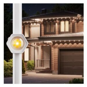 Nanoleaf Multicolour Permanent ARGB Outdoor Lights Smarter Kit, 15 Metre, 16+ Million Colours, Trimmable, Reacts to Sound & Music, Built-In Controller