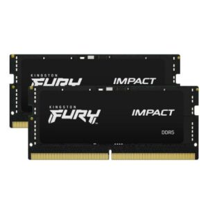Kingston Fury Impact 64GB Kit (2 x 32GB), DDR5, 5600MHz (PC5-44800), CL40, 1.1V, Intel XMP 3.0, SODIMM Memory