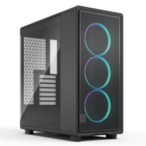 Fractal Design Epoch (Black RGB TG Light) Case w/ Light Tint Window, ATX, 3x Momentum RGB Fans, Mesh Top & Front, USB-C 20Gbps