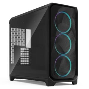 Fractal Design Meshify 3 XL (Black RGB TG Light) Case w/ Light Tint Window, E-ATX, Mesh Front, 3x RGB Fans, USB-C 20Gbps