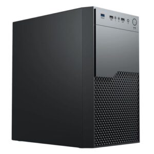Vida Enterprise Black Office Case, Micro ATX, 120mm Fan, Mesh Front