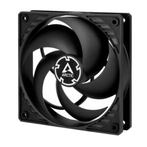 ARCTIC P12 Pressure Optimised 120mm Case Fan, Black, Fluid Dynamic, 1800 RPM