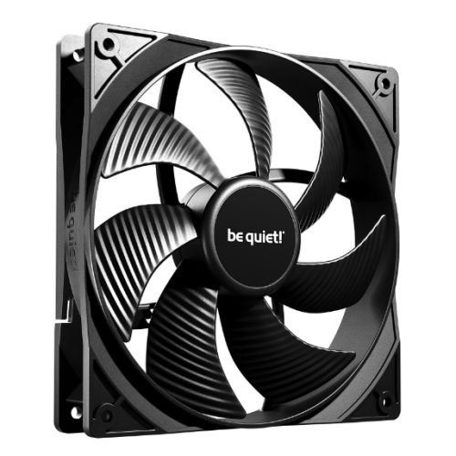 Be Quiet! BL107 Pure Wings 3 140mm Case Fan, Rifle Bearing, Black, 1200 RPM, Ultra Quiet
