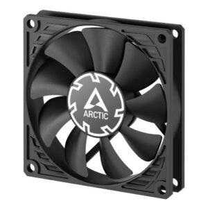 ARCTIC P8 Slim 80mm PWM PST Case Fan w/ Cable Splitter, Black, Fluid Dynamic, 300-3000 RPM