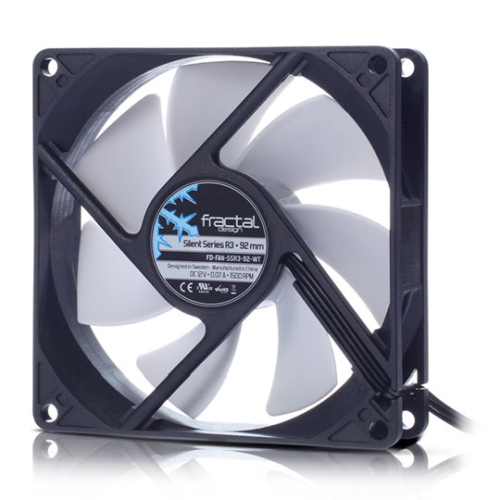 Fractal Design Silent Series R3 92mm Case Fan, 7 Blades, Rifle Bearing, 1500 RPM