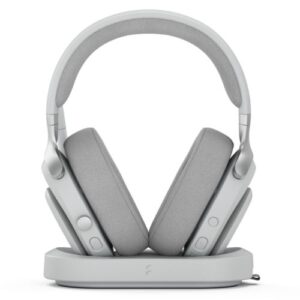 Fractal Design Scape (Light) Gaming Headset, Wireless/Btooth/USB, Custom-Tuned Drivers, EQ Presets, 40 Hours Battery, Charging Stand, Ambient Lighting