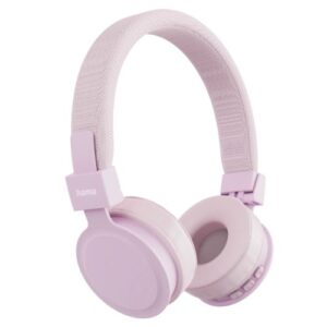 Hama (Freedom Lit III) Bluetooth Headset w/ Mic, 3.5mm Jack/USB-C, Foldable, Up to 15hrs Battery, Pink