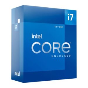 Intel Core i7-12700K CPU, 1700, 3.6 GHz (5.0 Turbo), 12-Core, 125W (190W Turbo), 10nm, 25MB Cache, Unlocked, Alder Lake, NO HEATSINK/FAN
