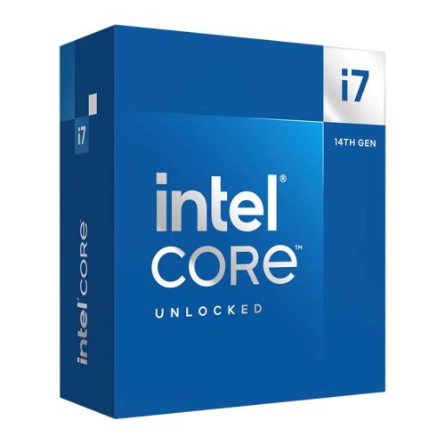 Intel Core i7-14700K CPU, 1700, 3.4 GHz (5.6 Turbo), 20-Core, 125W (253W Turbo), 10nm, 33MB Cache, Unlocked, Raptor Lake Refresh, NO HEATSINK/FAN