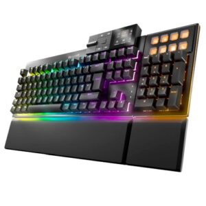 Be Quiet! Dark Mount Silent Linear RGB Mechanical Modular Keyboard, Hot-Swappable Numpad & Media Dock, Customisable Display Keys, Sound-Proofing, Black