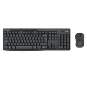 Logitech MK370 Wireless Keyboard and Mouse Desktop Kit, Programmable Keys, Multimedia, Spill Resistant, 1000 DPI Mouse