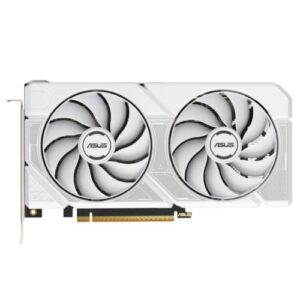Asus DUAL RTX5060 White OC, PCIe5, 8GB DDR7, HDMI, 3 DP, 2565MHz Clock, Overclocked, Compact SFF-Ready