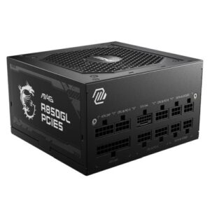 MSI 850W (MAG A850GL PCIE5) ATX 3.1 PSU, Fully Modular, 80+/Cybenetics Gold, LLC Full-Bridge, PCIe 5.1