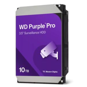 WD 3.5", 10TB, SATA3, Purple Pro Surveillance Hard Drive, 7200RPM, 512MB Cache, OEM