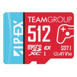 Team 512GB Apex SD7.1 MicroSDXC Express Card, Nintendo Switch 2 Ready, 800MB/s