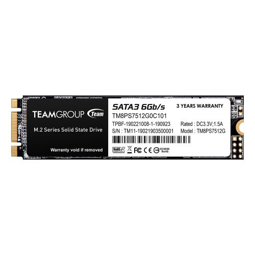 Team 512GB MS30 M.2 SATA SSD, M.2 2280, SATA3, R/W 530/430 MB/s