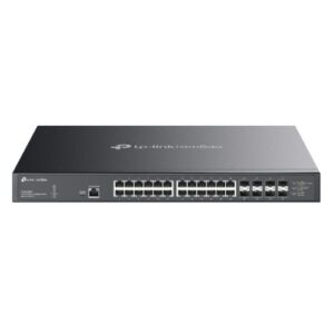 TP-LINK (SX3832MPP) Omada 32-Port 10GE L2+ Managed Switch with 24-Port PoE++, 8x 1/10 Gbps SFP+ Slots, Rackmountable