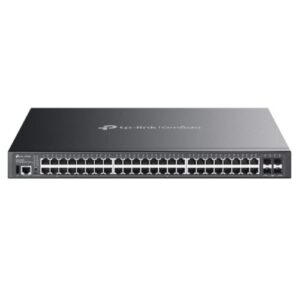 TP-LINK (SG5452XMPP) Omada 48-Port Gigabit Stackable Lite L3 Managed PoE++ Switch with 4x 10G Slots, Rackmountable