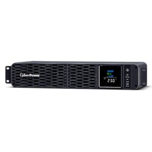 CyberPower Advanced PFC Sinewave 2U Rackmount 1600VA UPS, 1000W, Colour LCD, 8x IEC C13, USB, Hot-swappable Batteries